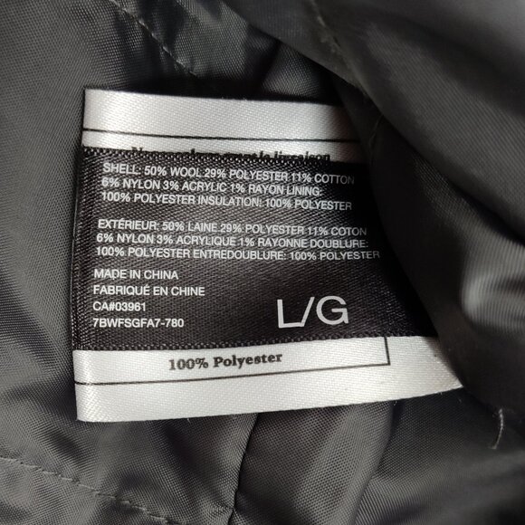 SUNG ALFRED SUNG Women's Jacket Size L Gray Wool Cotton Business Casual Academia - Picture 6 of 9